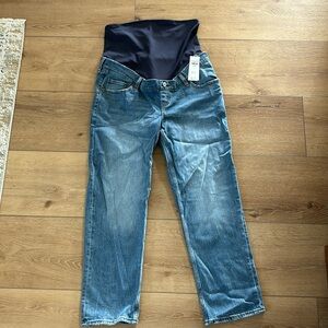 abercrombie maternity 90s straight jeans